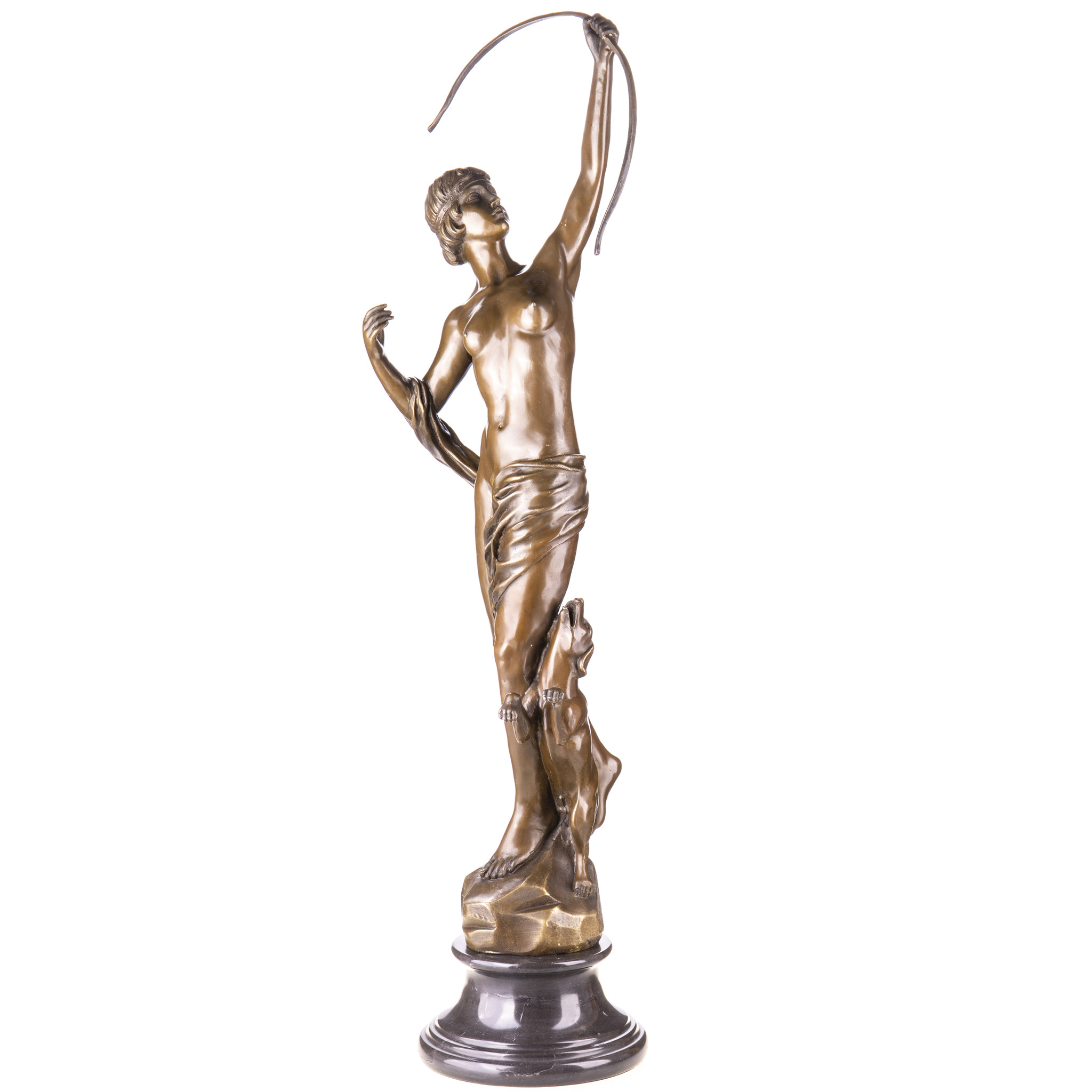 Kép a Diana, mitológiai bronz szobor