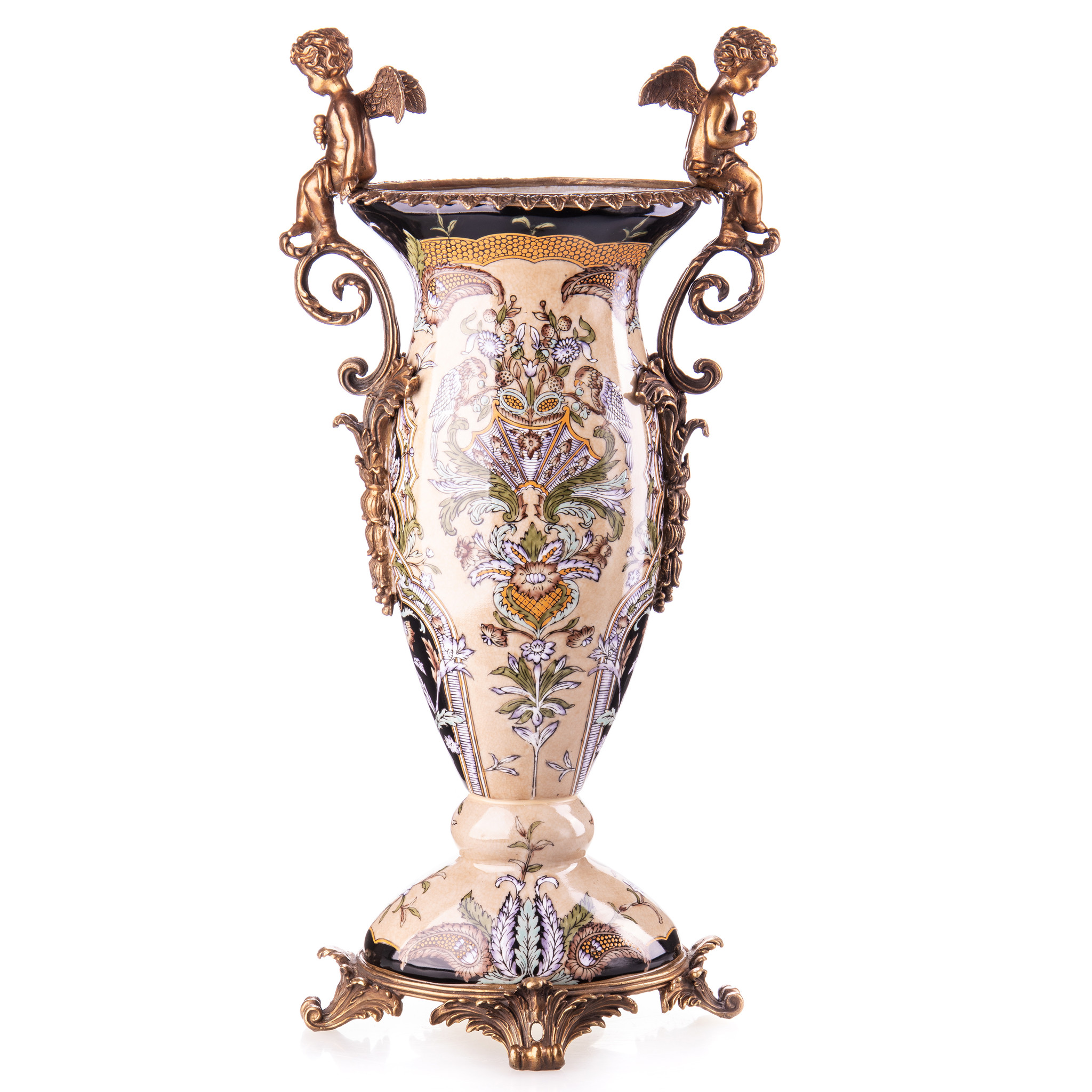 Kép a Porcelán-bronz váza angyalokkal