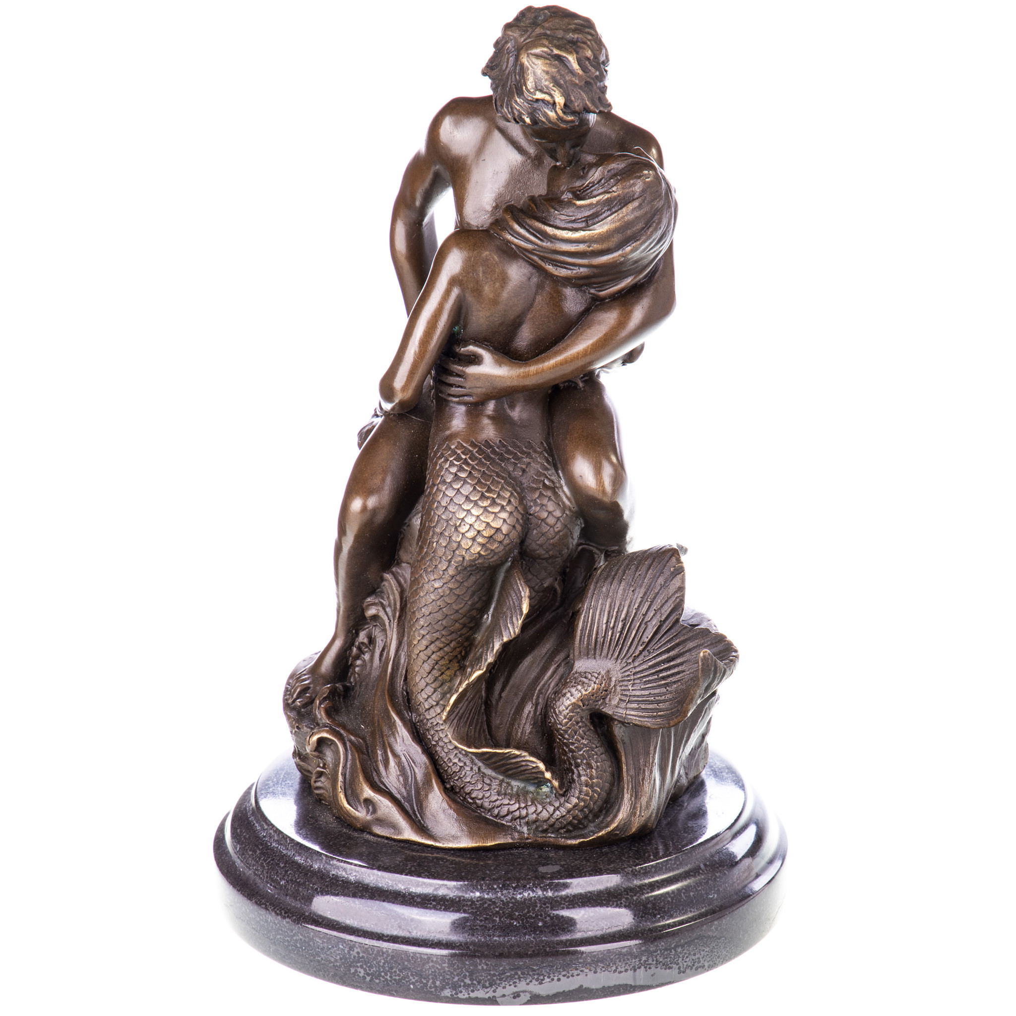Kép a Férfi sellővel - bronz szobor