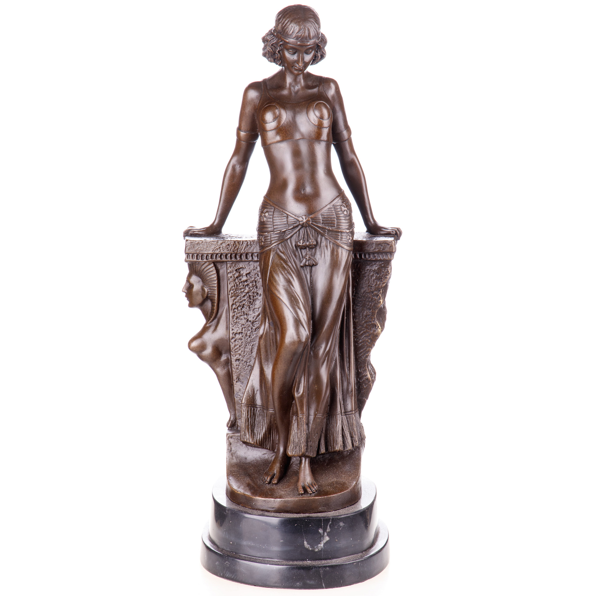 Táncosnő - bronz szobor, Art Deco