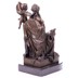 Vénusz trónon Cupidóval - mitológiai bronz szobor képe